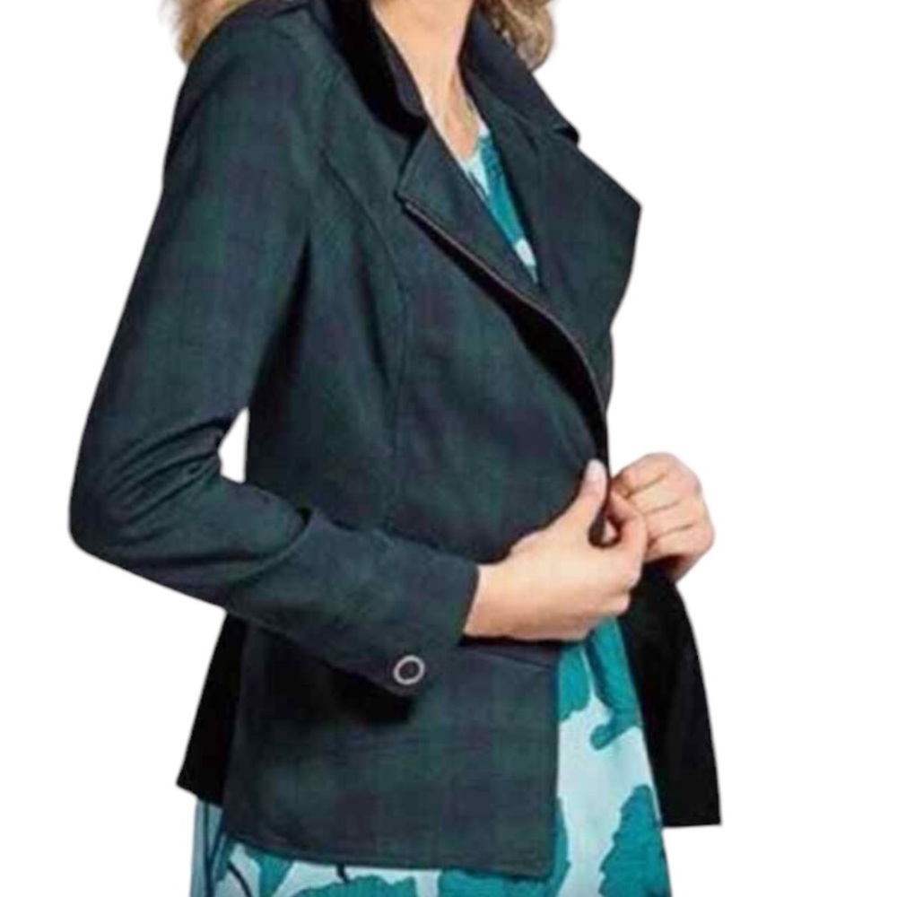 CAbi Tartan Plaid Moto Jacket #3181 2